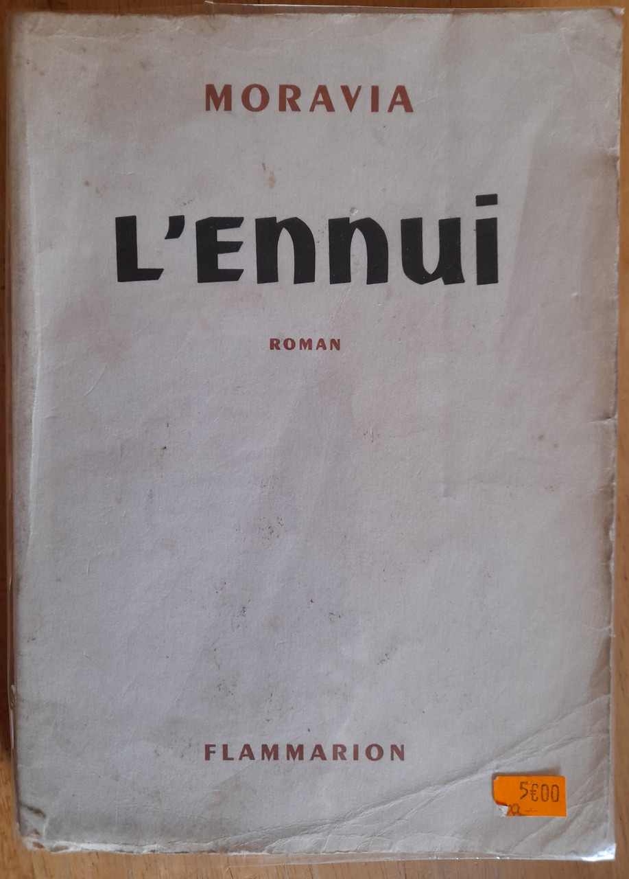 Alberto Moravia - L'Ennui - Vintage Flammarion PB - 1961