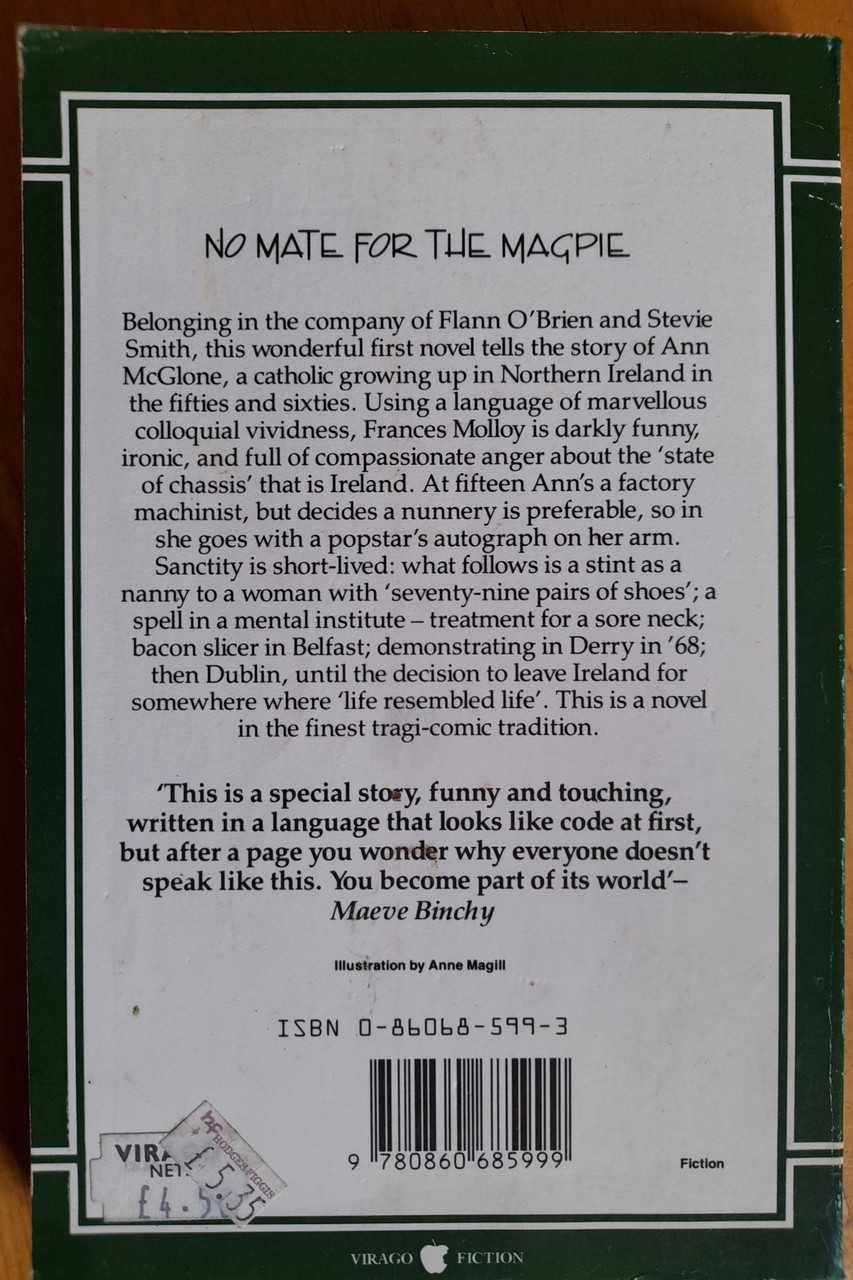 Frances Molloy ( Ann McGill ) - No Mate For the Magpie - Vintage PB - 1985