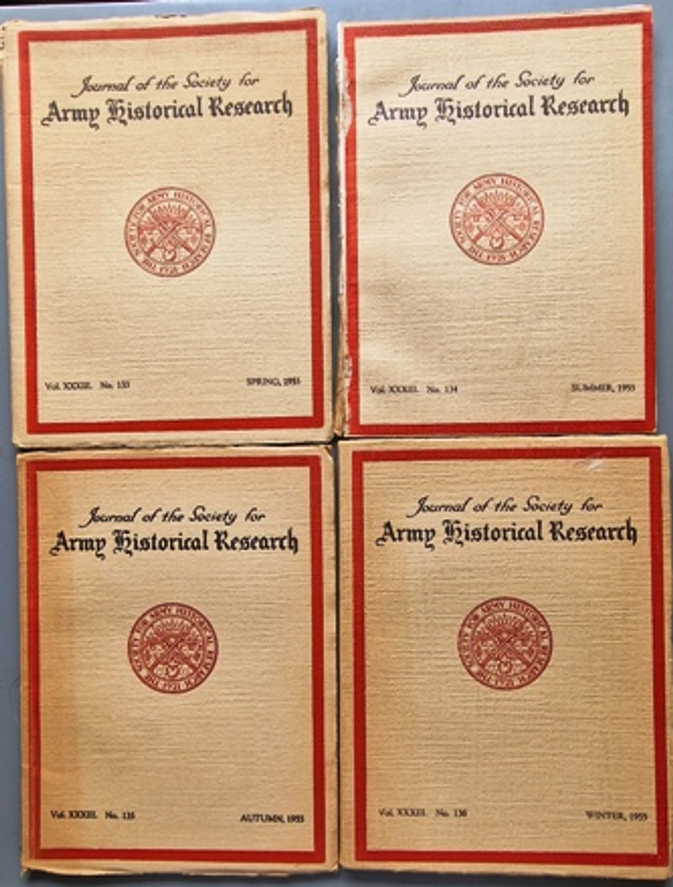 1955 (Complete Year) Journal Of The Society For Army Historical Research