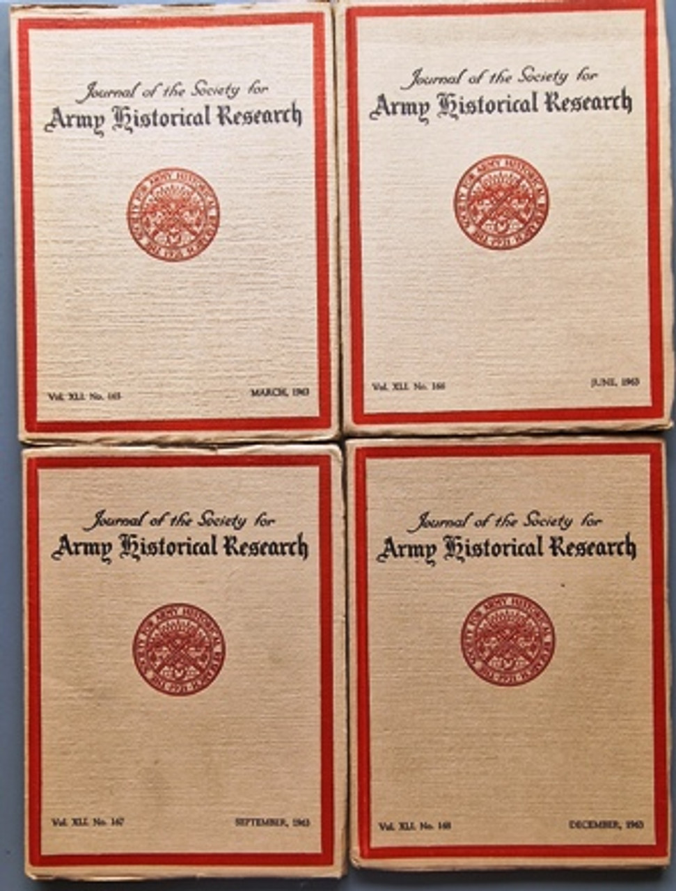 1963 (Complete Year) Journal Of The Society For Army Historical Research