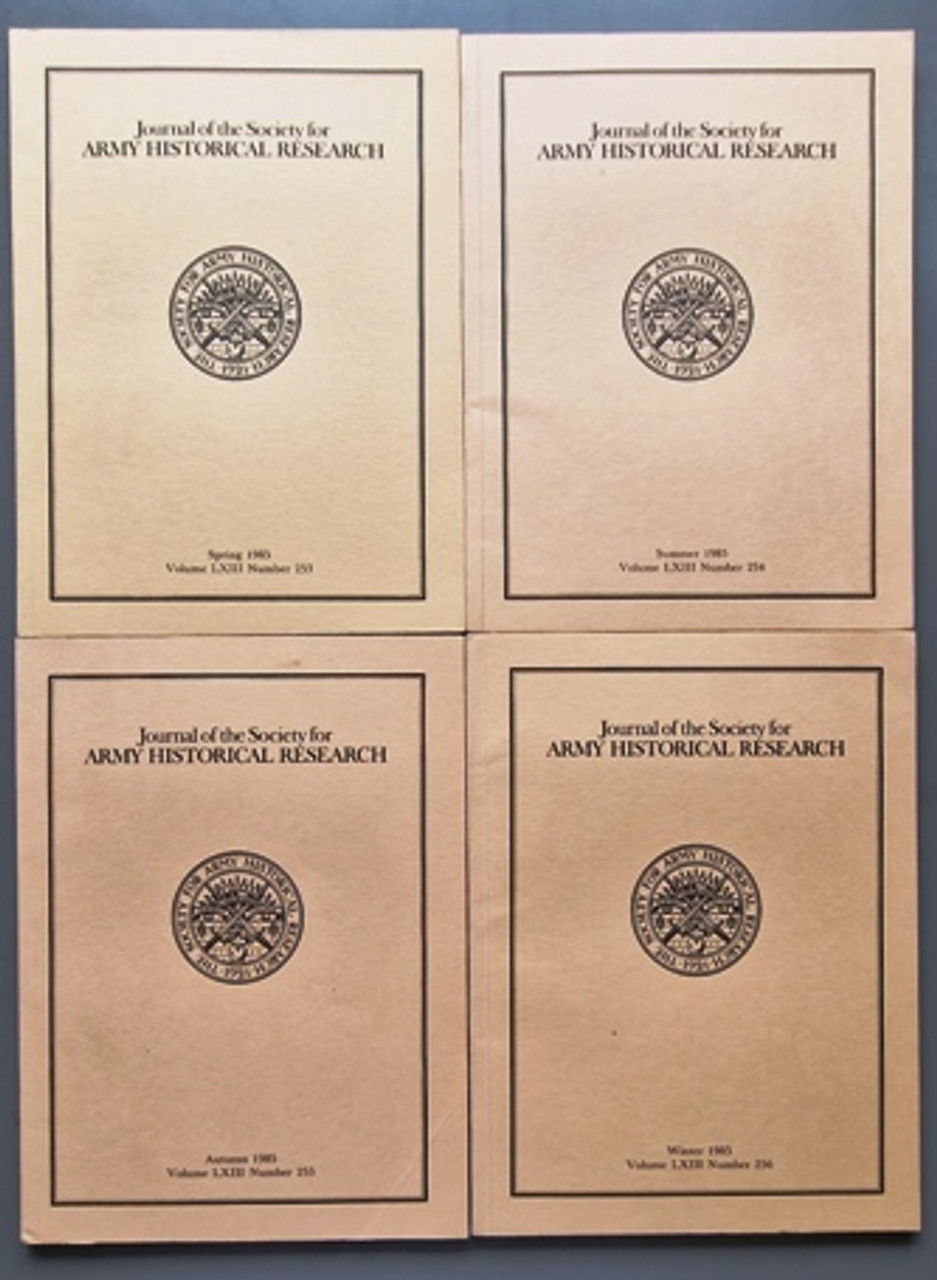 1985 (Complete Year) Journal Of The Society For Army Historical Research