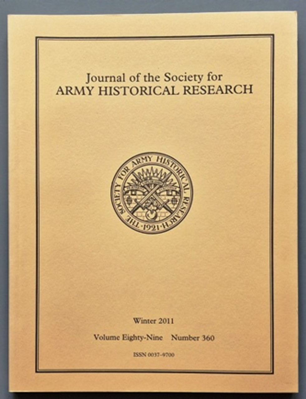 2011 (Winter Volume) Journal Of The Society For Army Historical Research