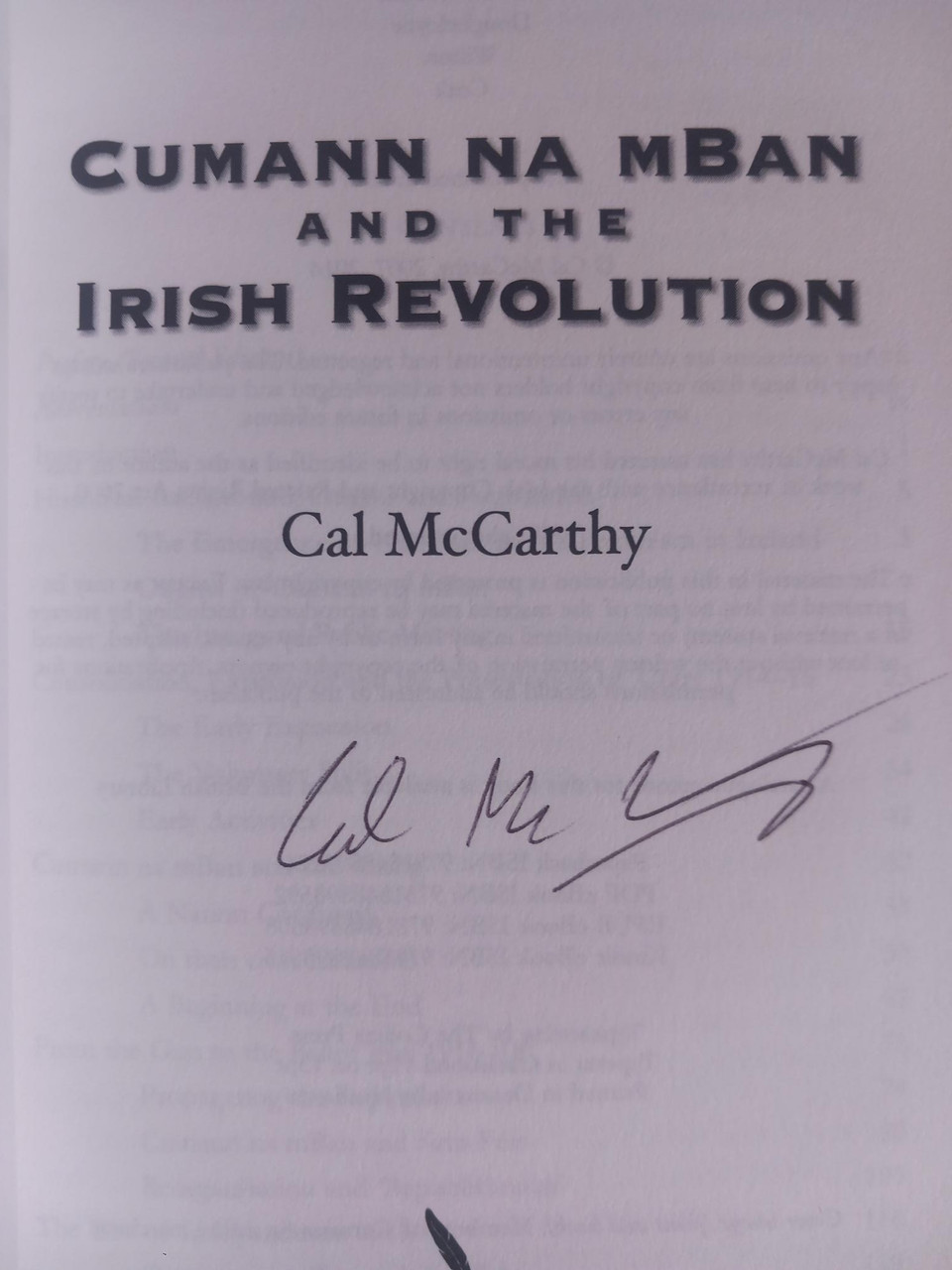 Cal McCarthy - Cumann na mBan and the Irish Revolution - Revised Edition - BRAND NEW