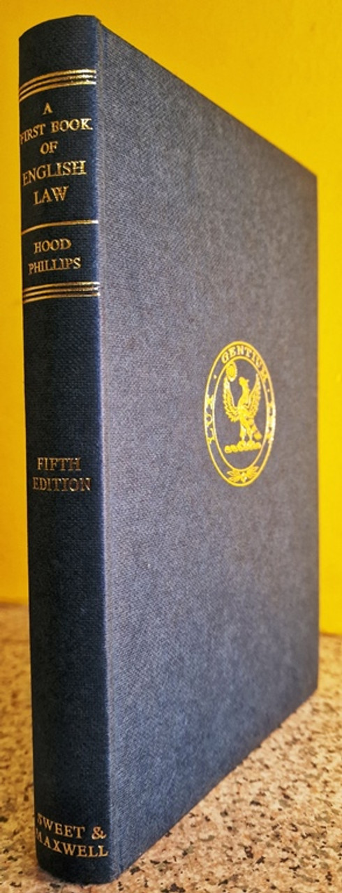 1965 A First Book Of English Law by O. Hood Phillips