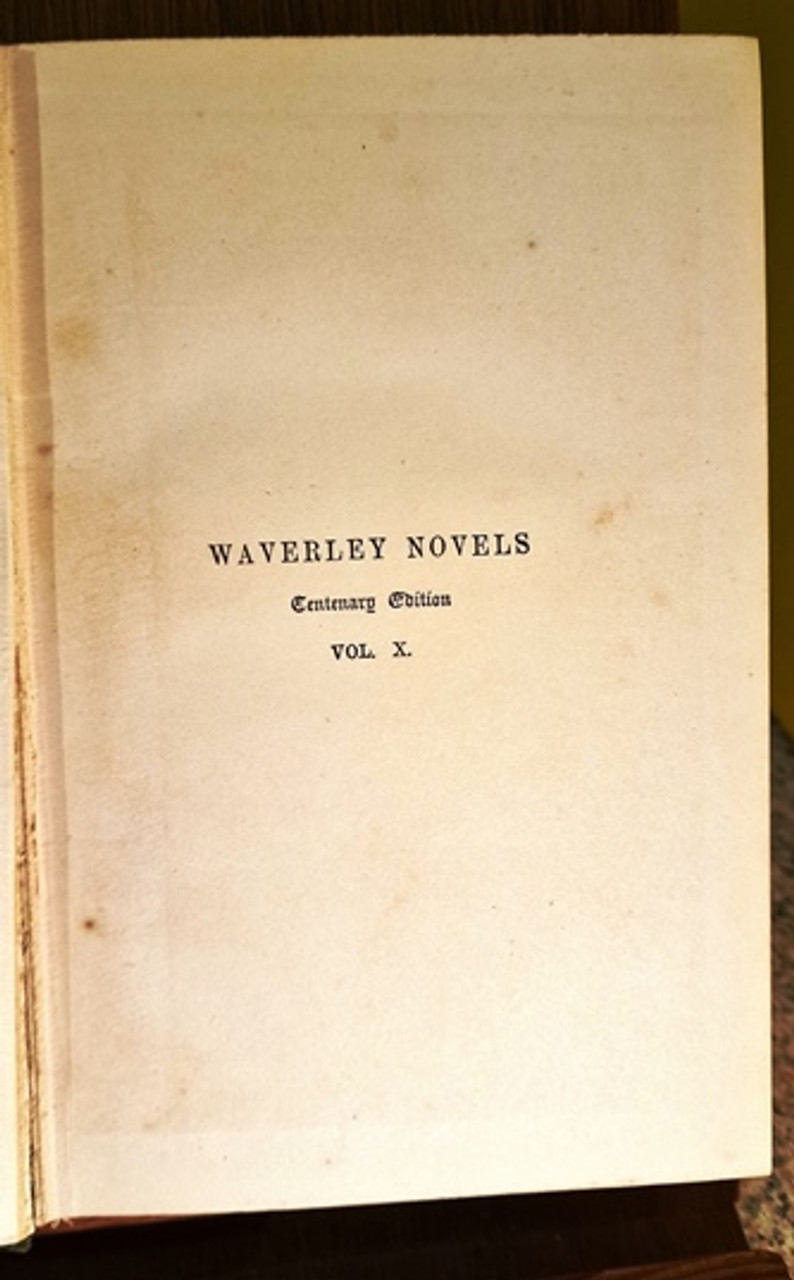 1890 The Waverley Novels by Sir Walter Scott, Bart: The Monastery