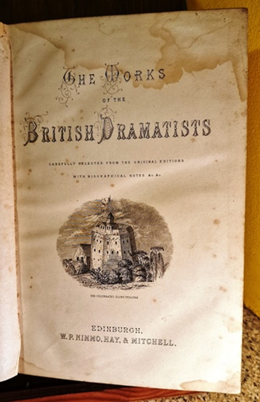 1887 The Works of The British Dramatists