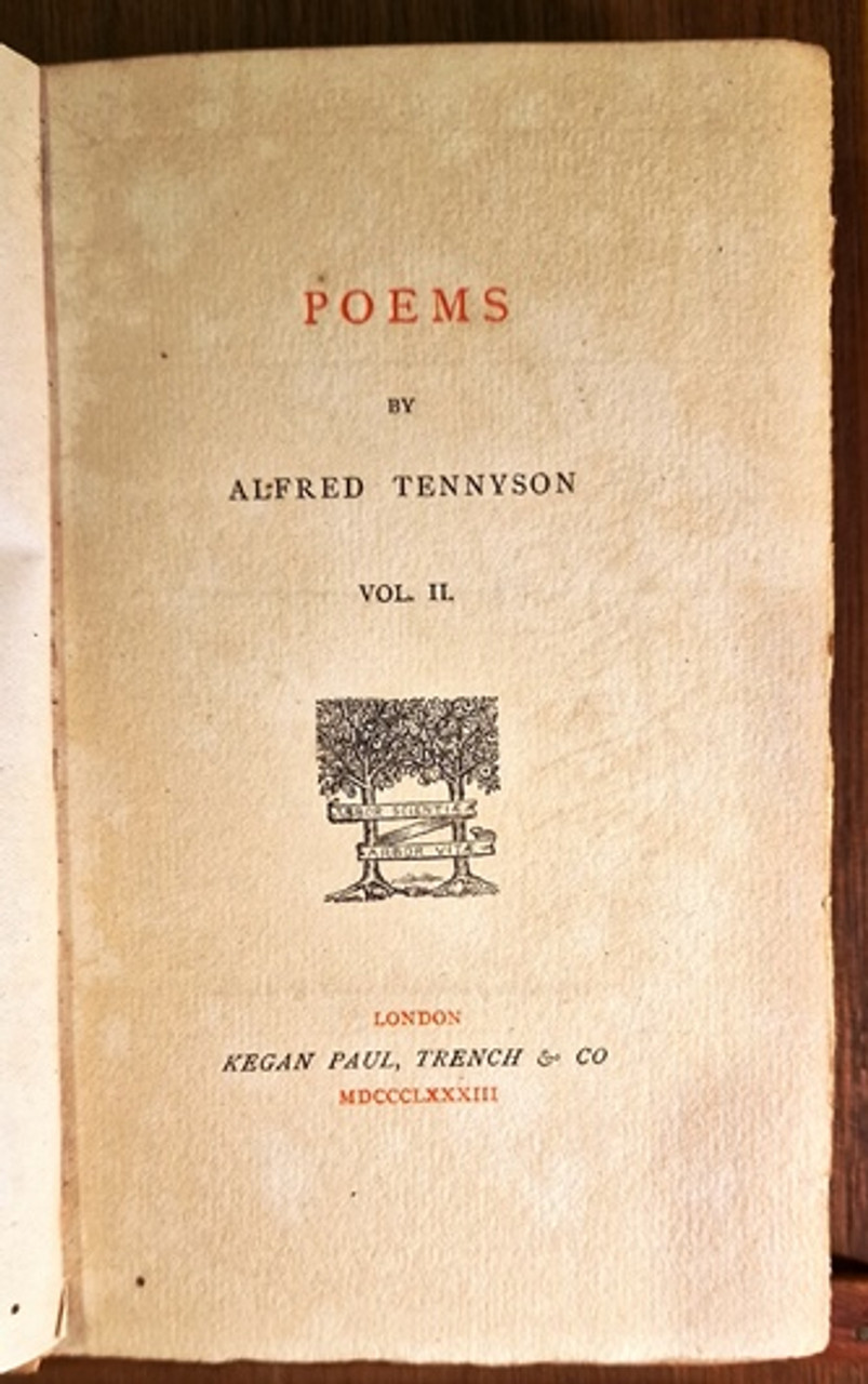 1883 (MDCCCLXXXIII) Poems by Alfred Tennyson
