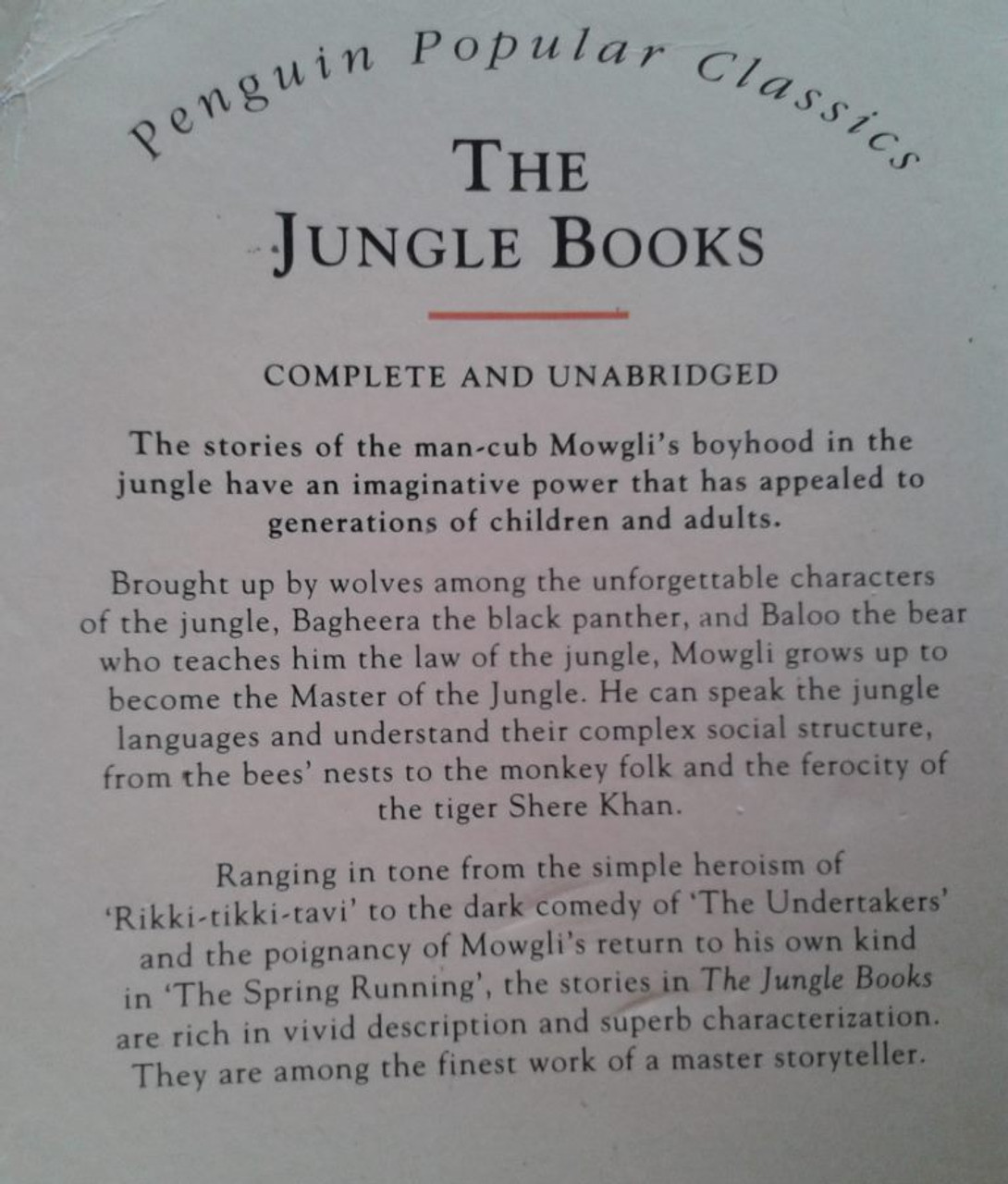 Rudyard Kipling / The Jungle Book