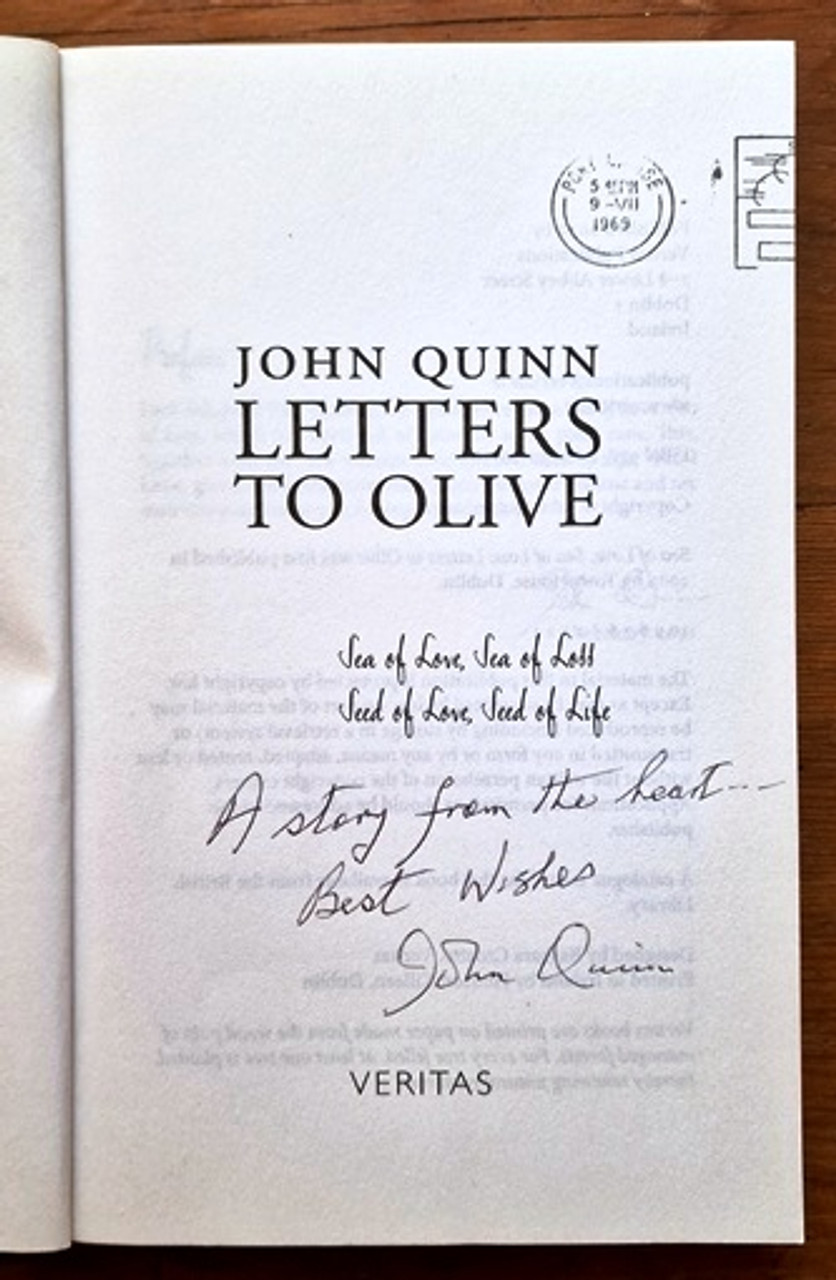 John Quinn / Letters to Olive (Signed by the Author) (Large Paperback)