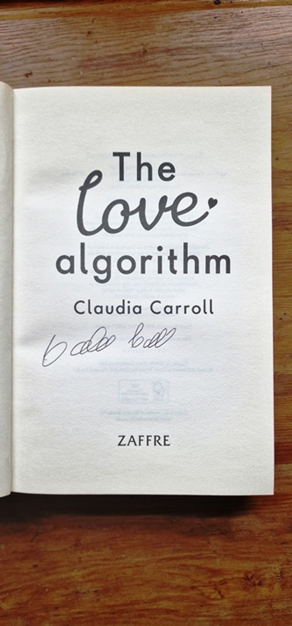 Claudia Carroll / The Love Algorithm (Signed by the Author) (Large Paperback)