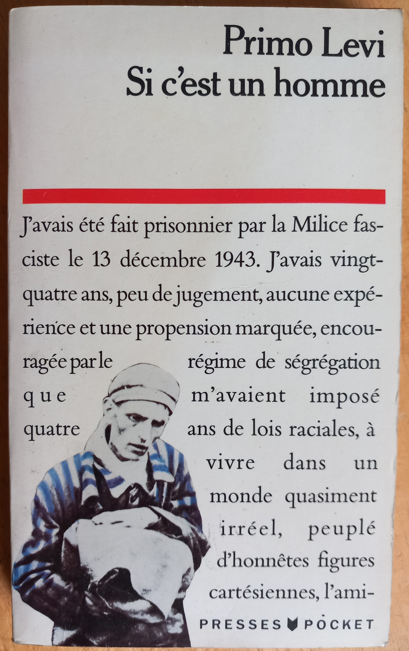 Primo Levi - Si c'est un homme - PB ( Traduit de l'italien par Martine Schruoffeneger)