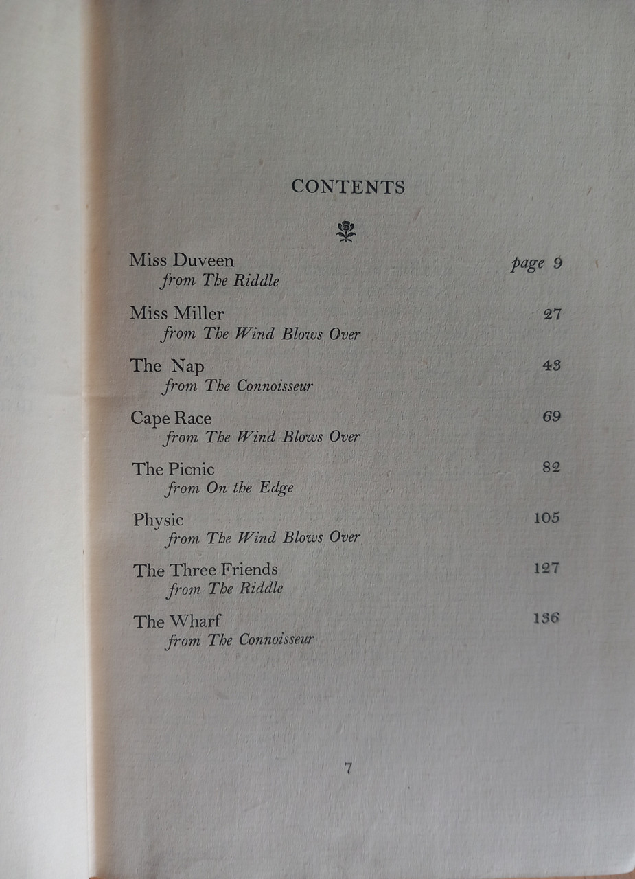 Walter de la Mare - The Picnic and Other Stories - HB 1941