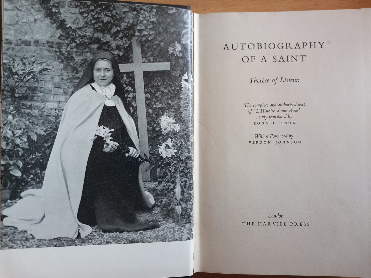 Ronald Knox ( Translator) Autobiography of A Saint Thérese of