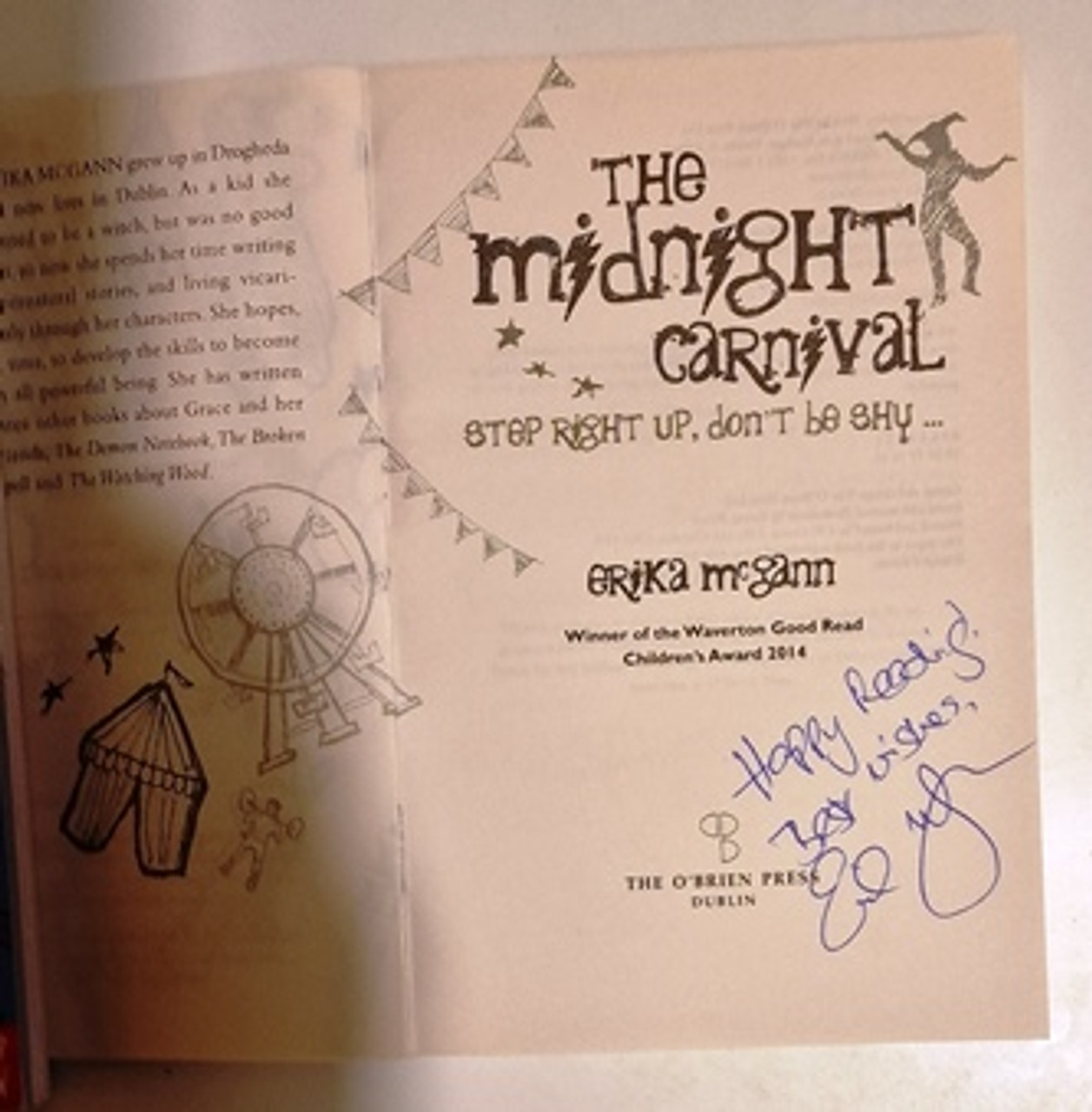 Erika McGann / The Midnight Carnival (Signed by the Author) (Paperback)