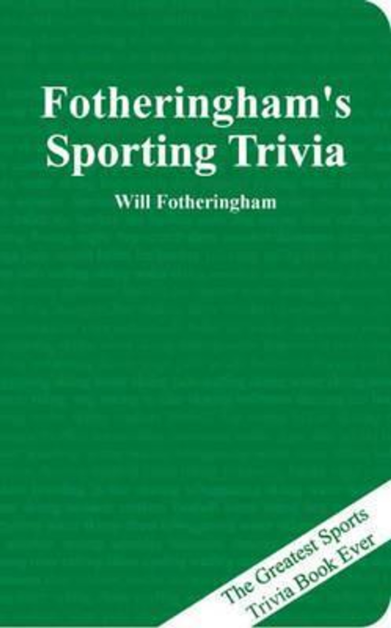 Will Fotheringham / Fotheringham's Sporting Trivia (Hardback)