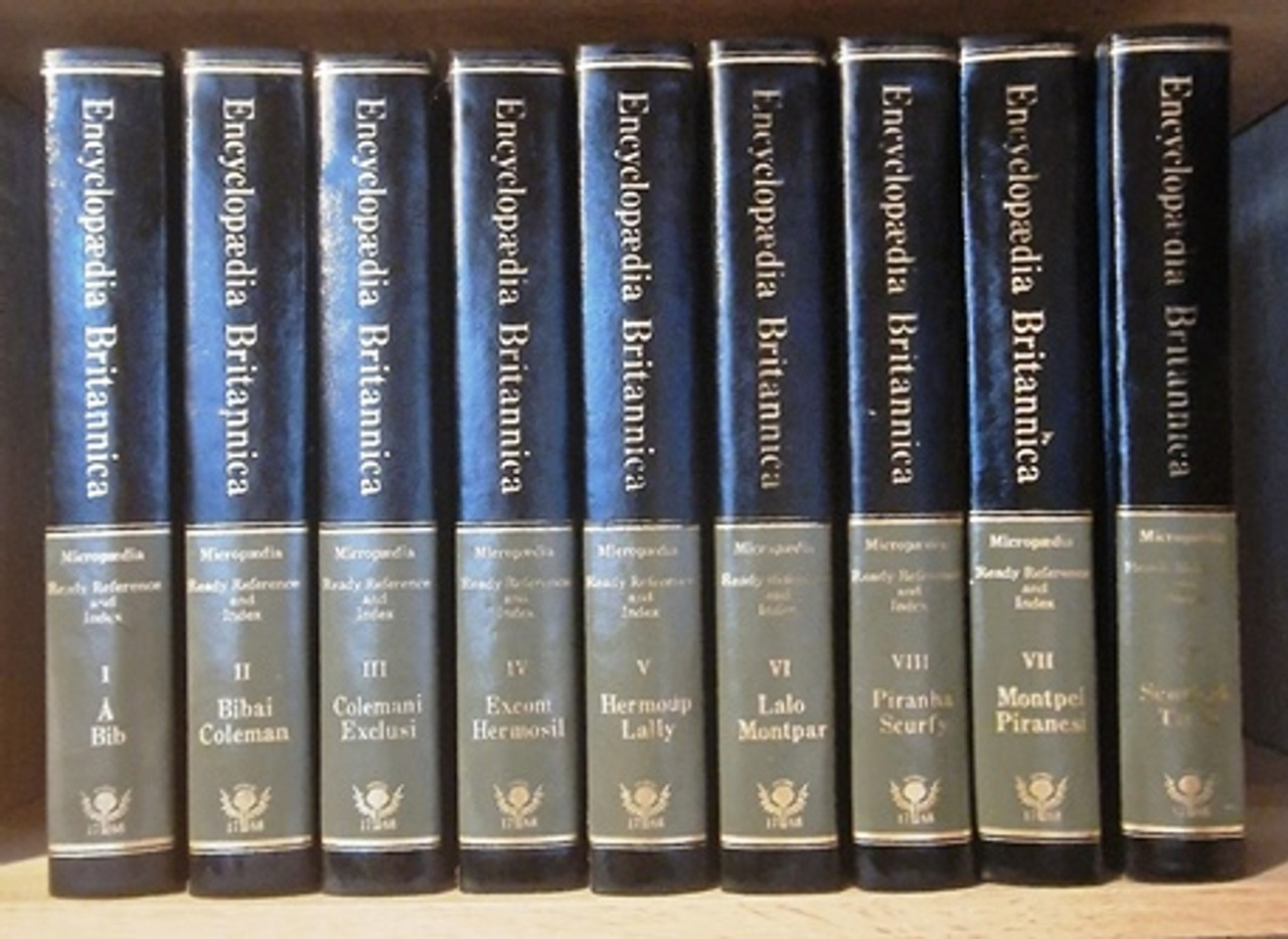 Encyclopedia Britannica (Incomplete 9 Book Encyclopedia Set)
