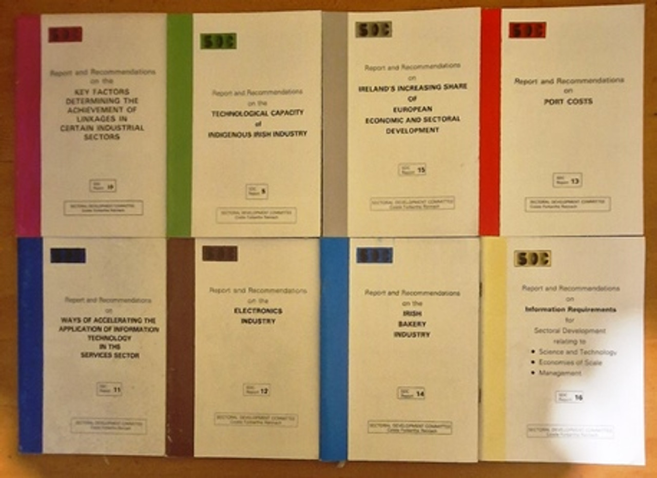 Sectoral Development Committee Ireland : Reports and Recommendations c1983-1991 (16 Book Collection)