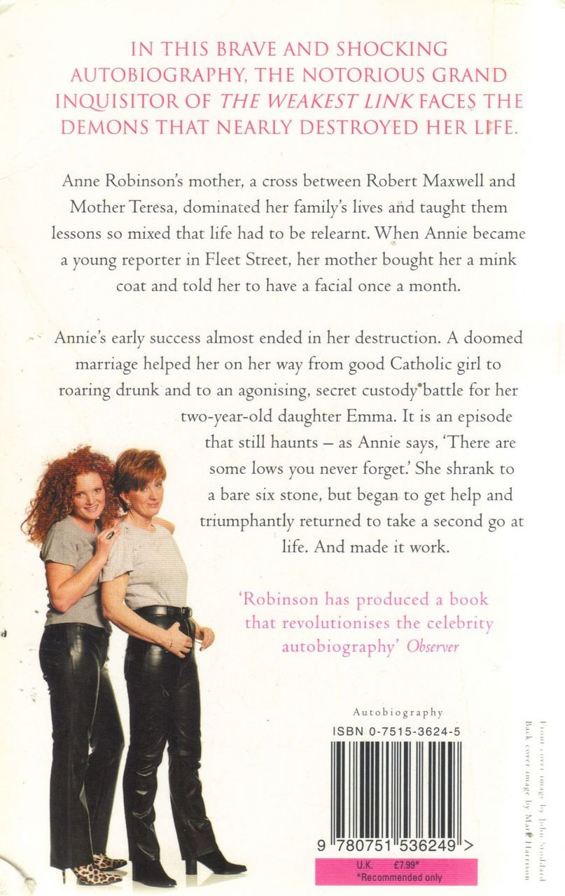 Anne Robinson / Memoirs of An Unfit Mother