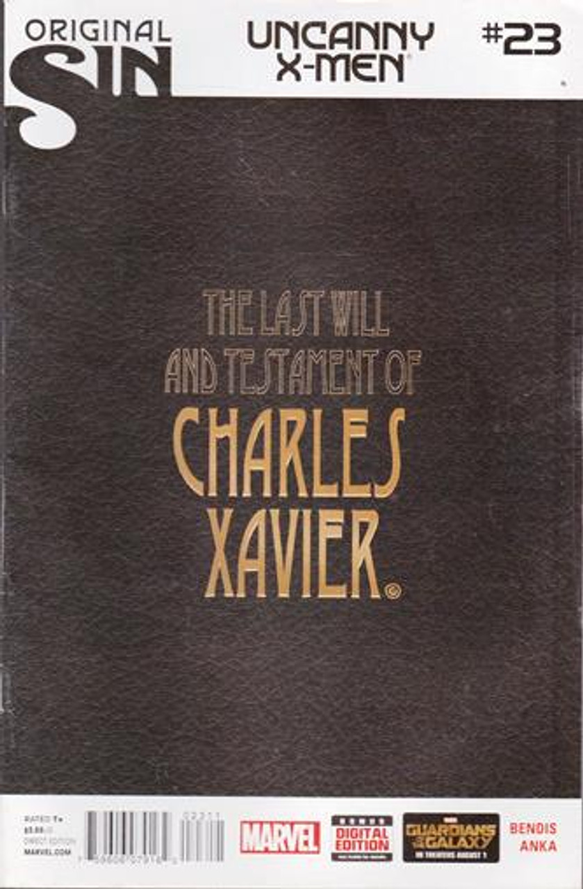 Original Sin: Uncanny X-Men: #23: The Last Will and Testament of Charles Xavier