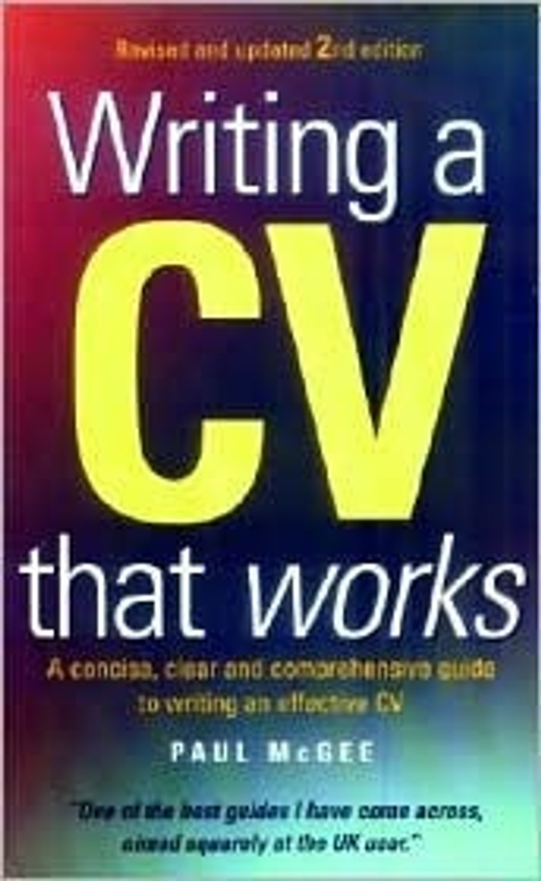 Paul McGee / Writing a Cv That Works (Large Paperback)