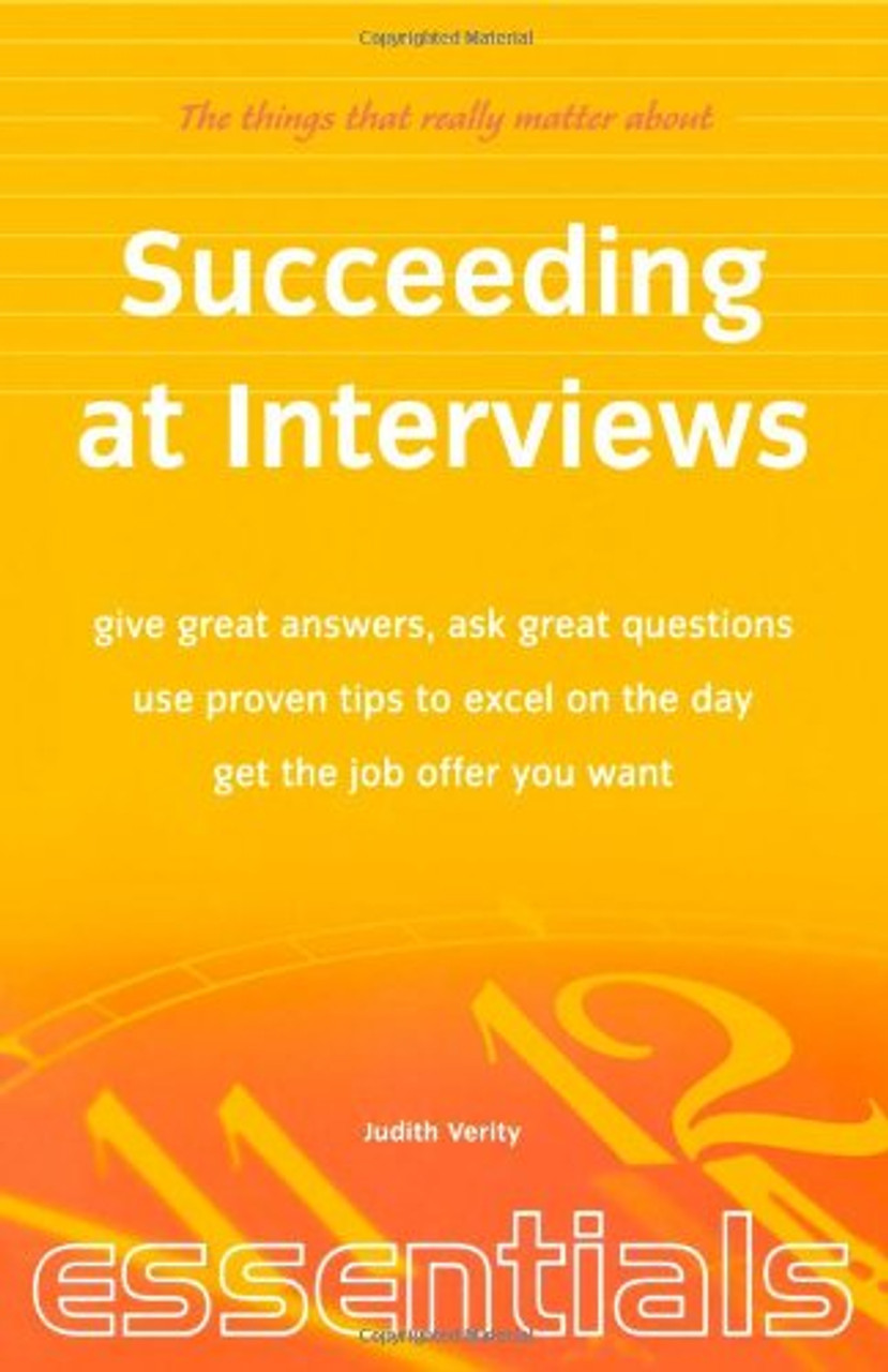 Judith Verity / Succeeding at Interviews (Large Paperback)