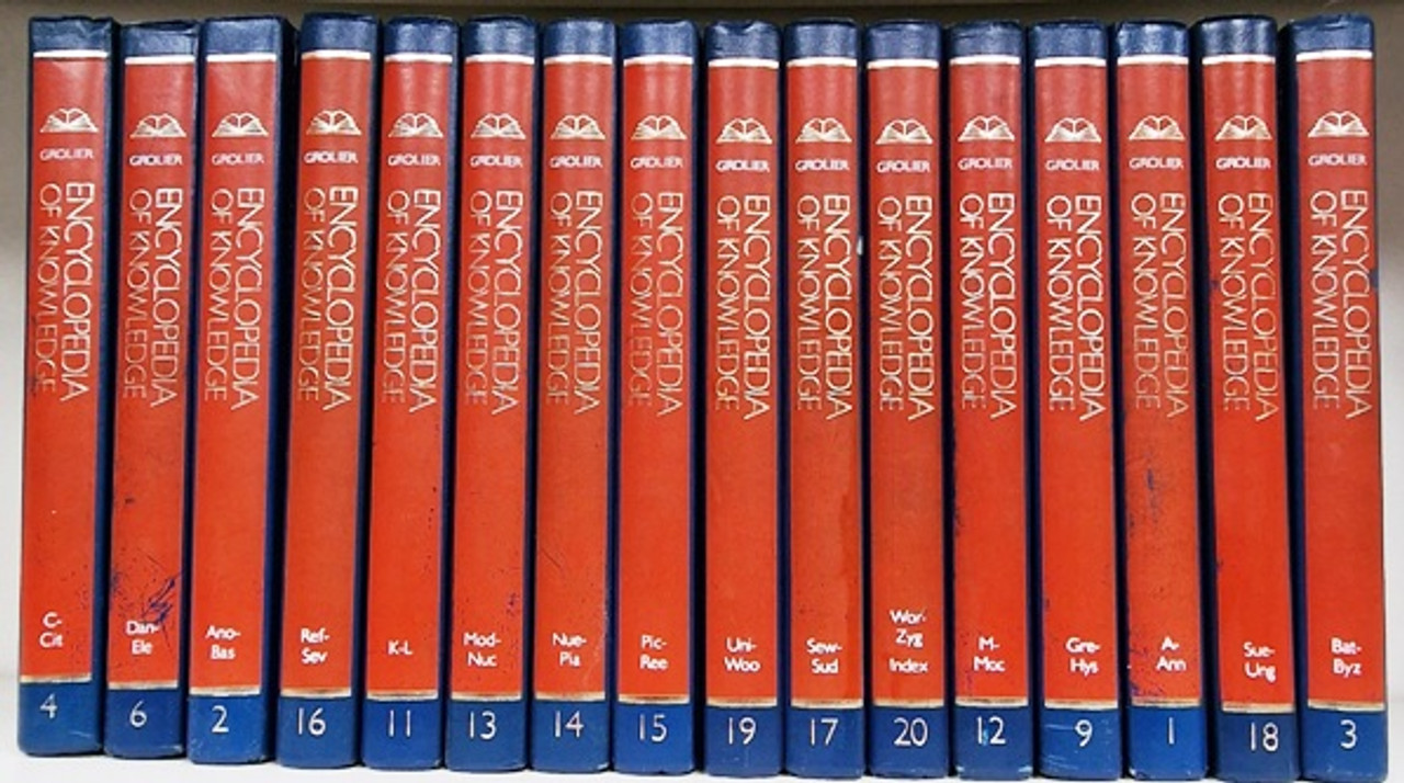 Grolier Encyclopedia of Knowledge (Incomplete 16 Book Encyclopedia Set)