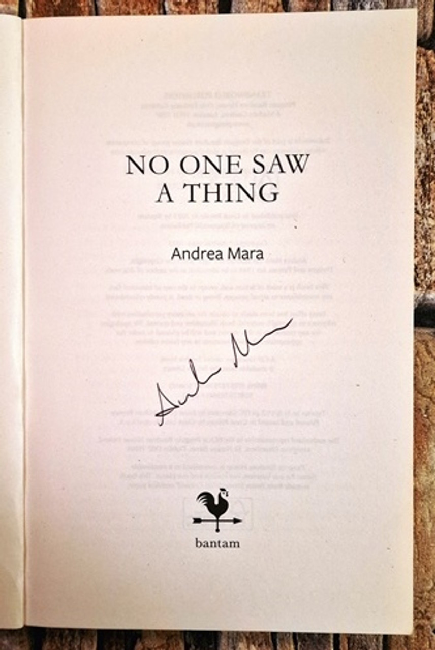 Andrea Mara / No One Saw A Thing (Signed by the Author) (Large Paperback)