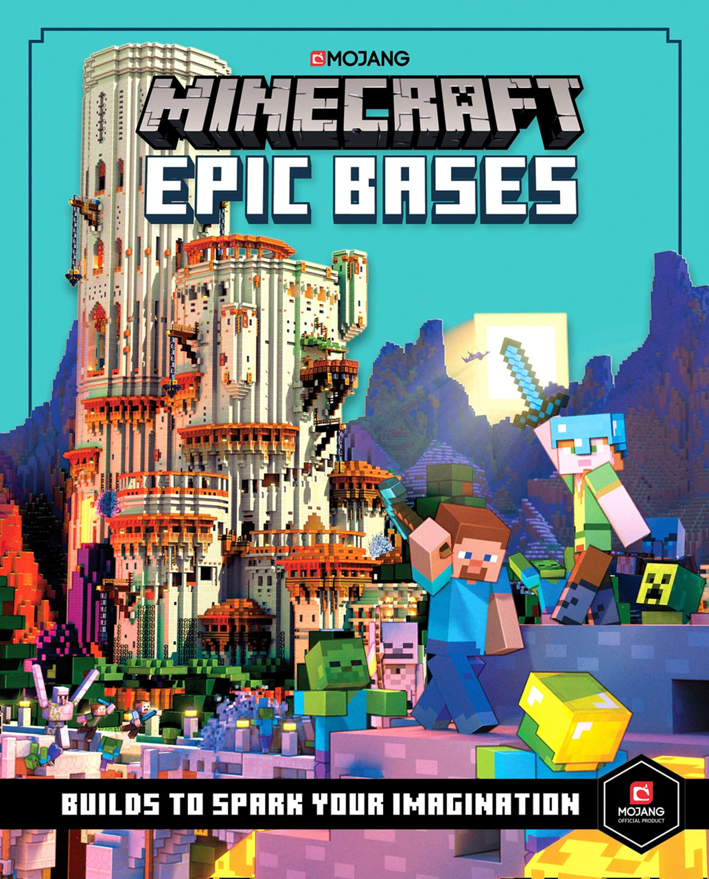 Minecraft Epic Bases: 12 mind-blowing builds to spark your imagination (Children's Coffee Table book)