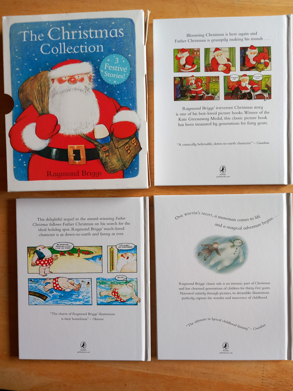 Raymond Briggs - The Christmas Collection (The Snowman / Father Christmas / Father Christmas Goes on Holiday ) Complete 3 Book Box Set)