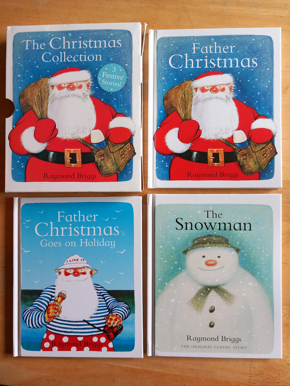 Raymond Briggs - The Christmas Collection (The Snowman / Father Christmas / Father Christmas Goes on Holiday ) Complete 3 Book Box Set)