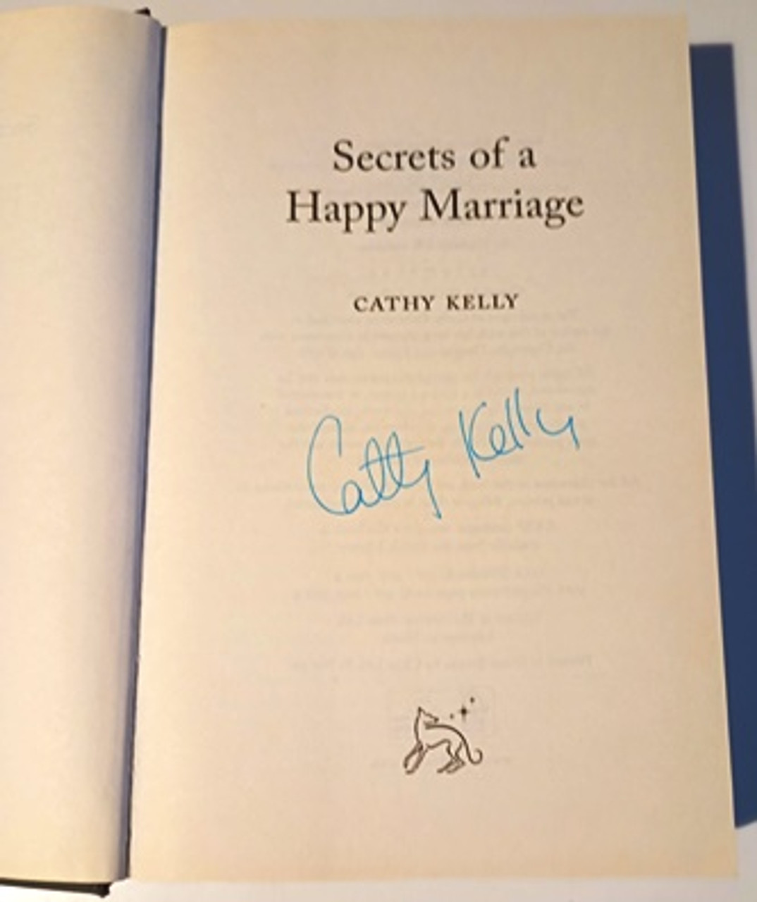 Cathy Kelly / Secrets of a Happy Marriage... (Signed by the Author) (Hardback)