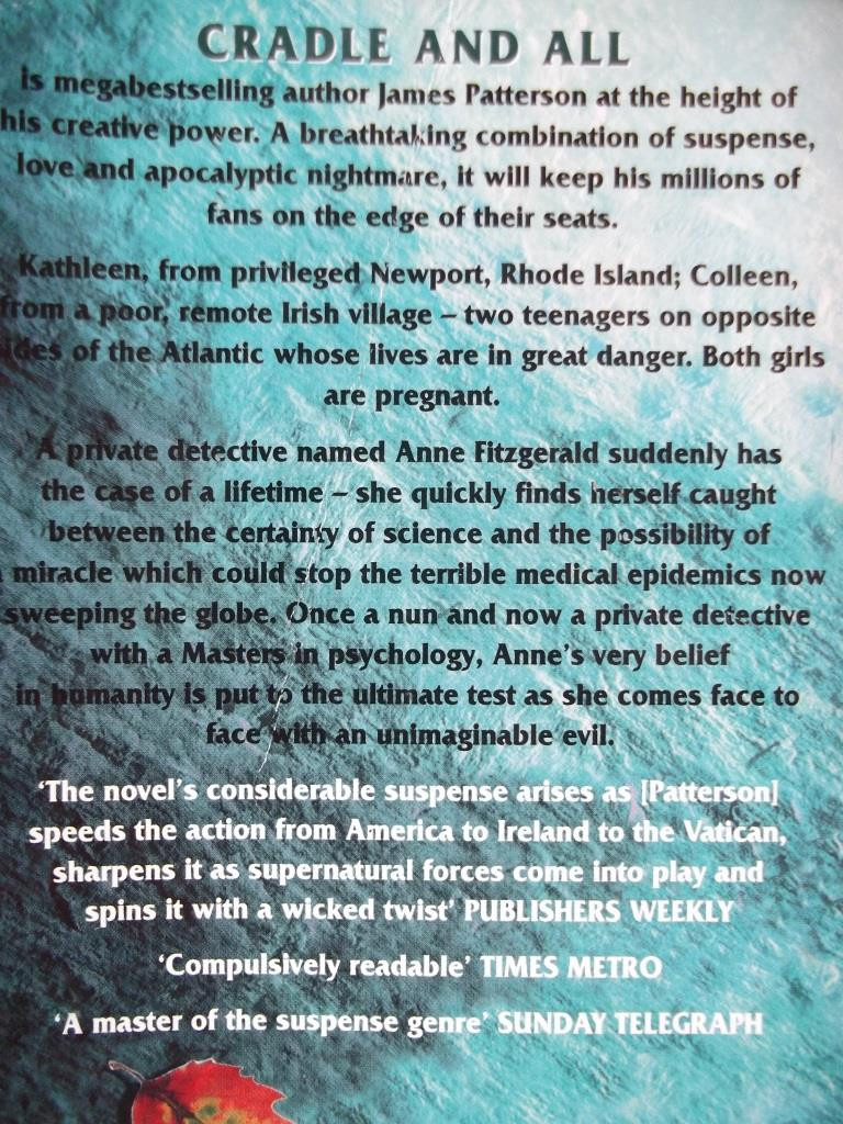 James Patterson / Cradle And All