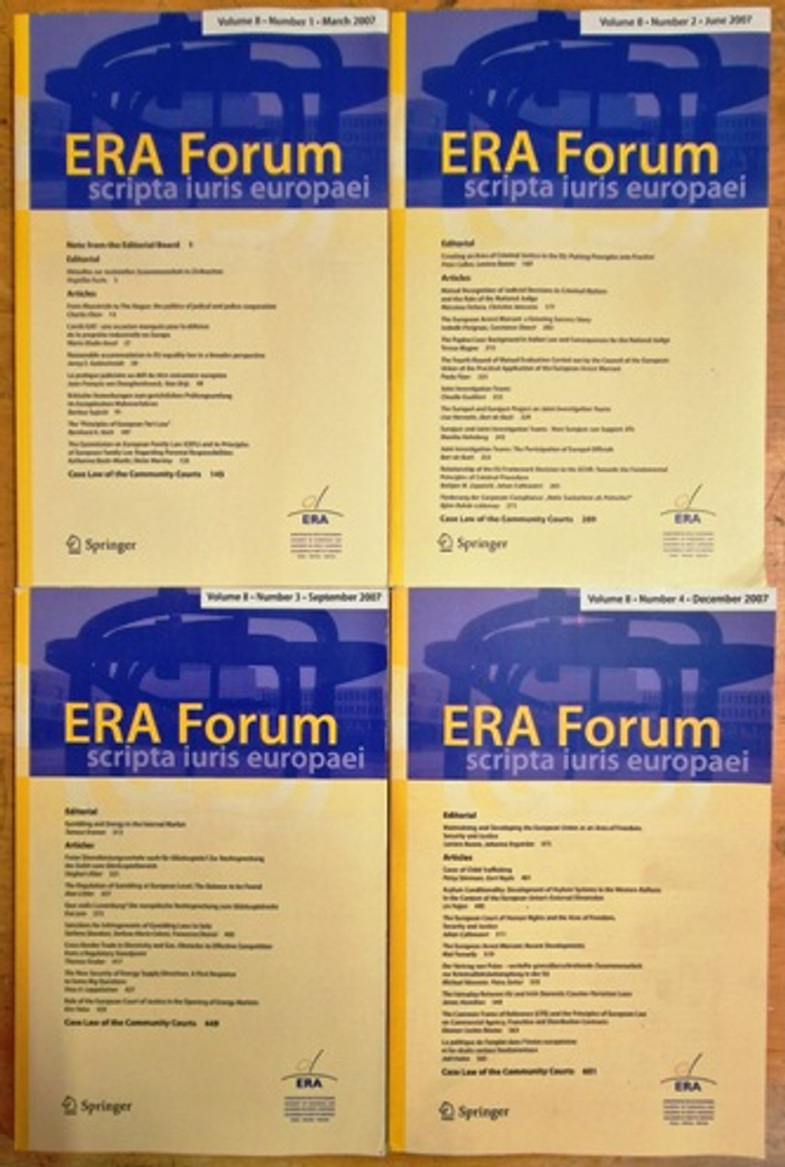 ERA Forum (4 Book Collection)