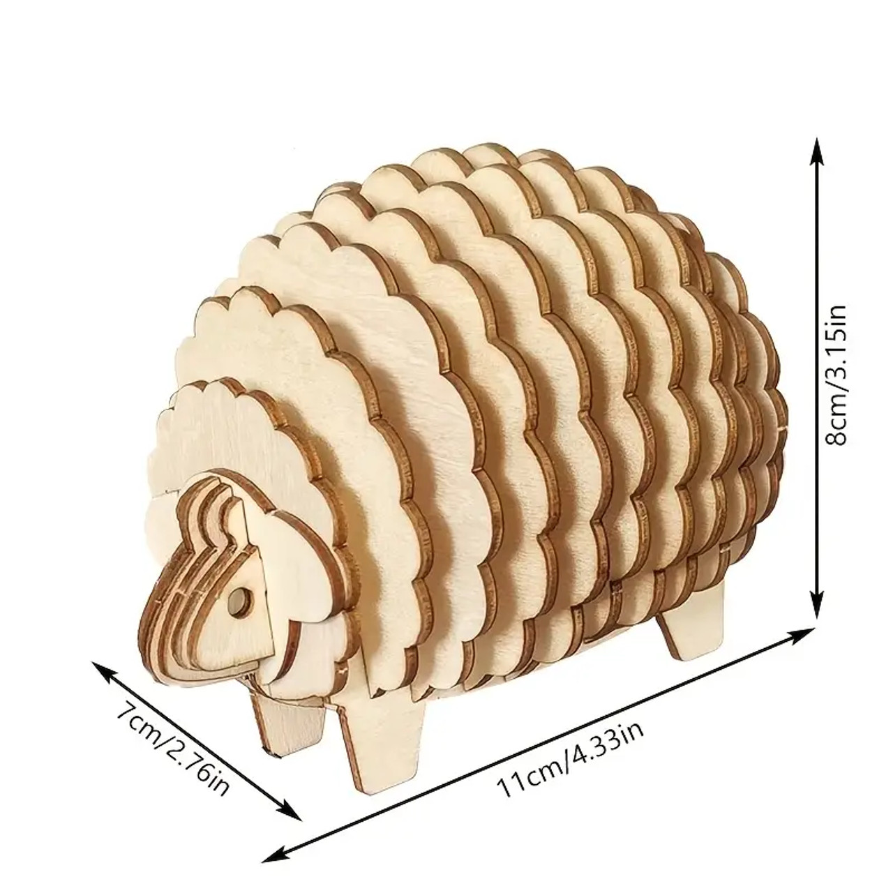 Sheep (3-D Wooden Puzzle)