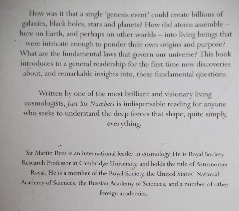 Martin Rees / Just Six Numbers
