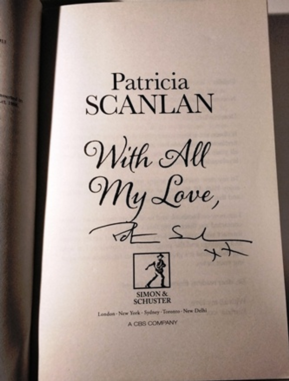 Patricia Scanlan / With All My Love (Signed by the Author) (Large Paperback).