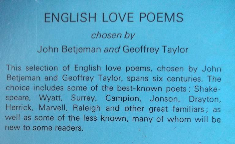John Betjeman / English Love Poems