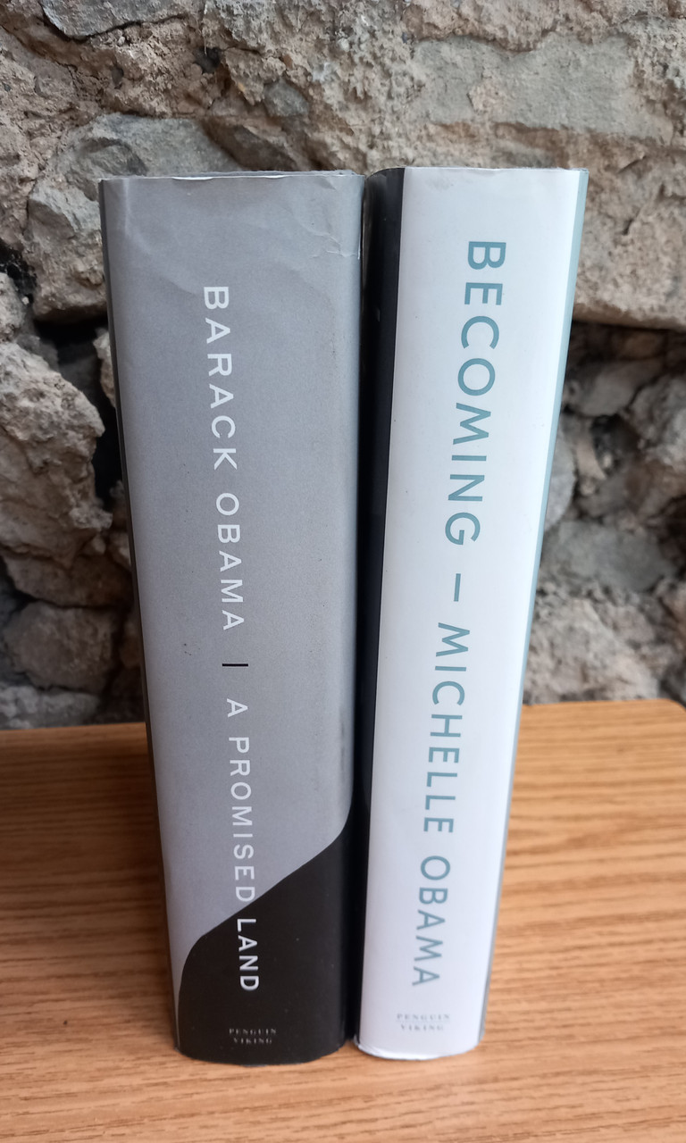 Barack Obama & Michelle Obama - 2 Book Lot -  Becoming ( HB 2018)  | A Promised Land ( HB 2020)