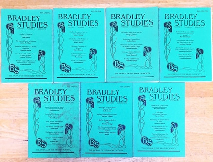 Bradley Studies / The Jourrnal of the Bradley Society 1990s (7 Book Collection)