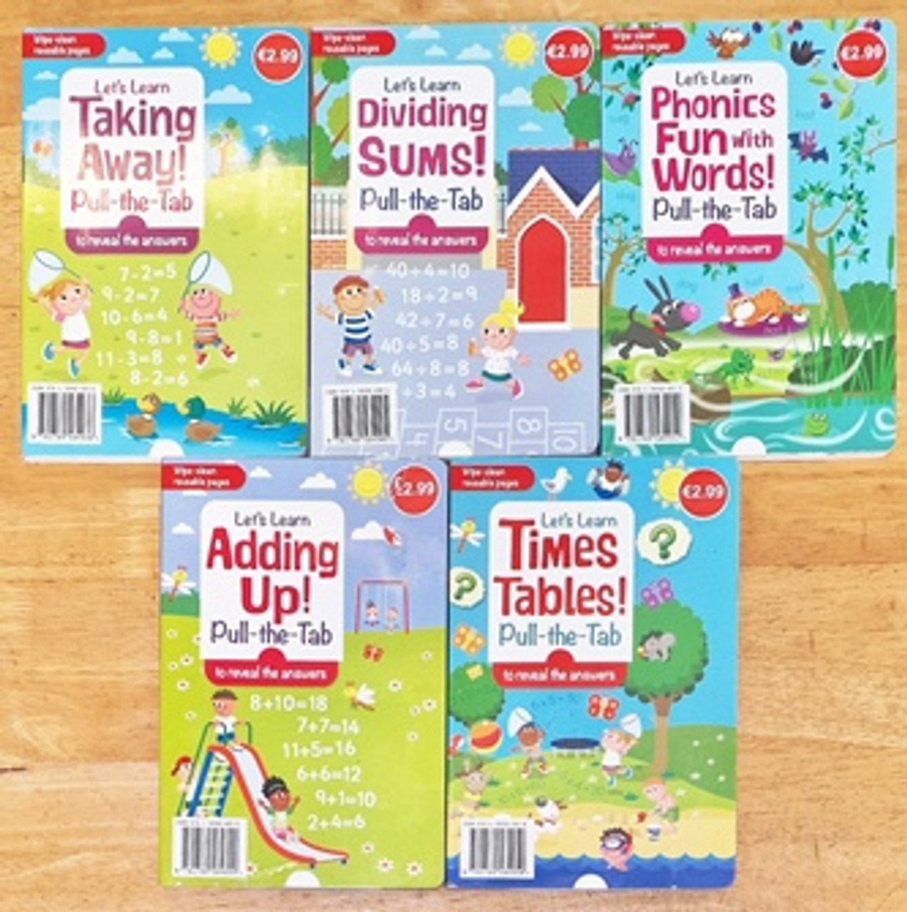 Let's Learn: Pull-the-Tab to reveal the Answer (5 Book Collection)