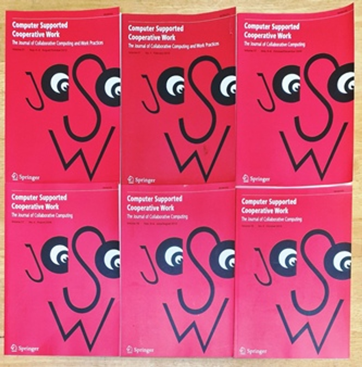 Computer Supported Cooperative Work: The Journal of Collaborative Computing (14 Book Collection)
