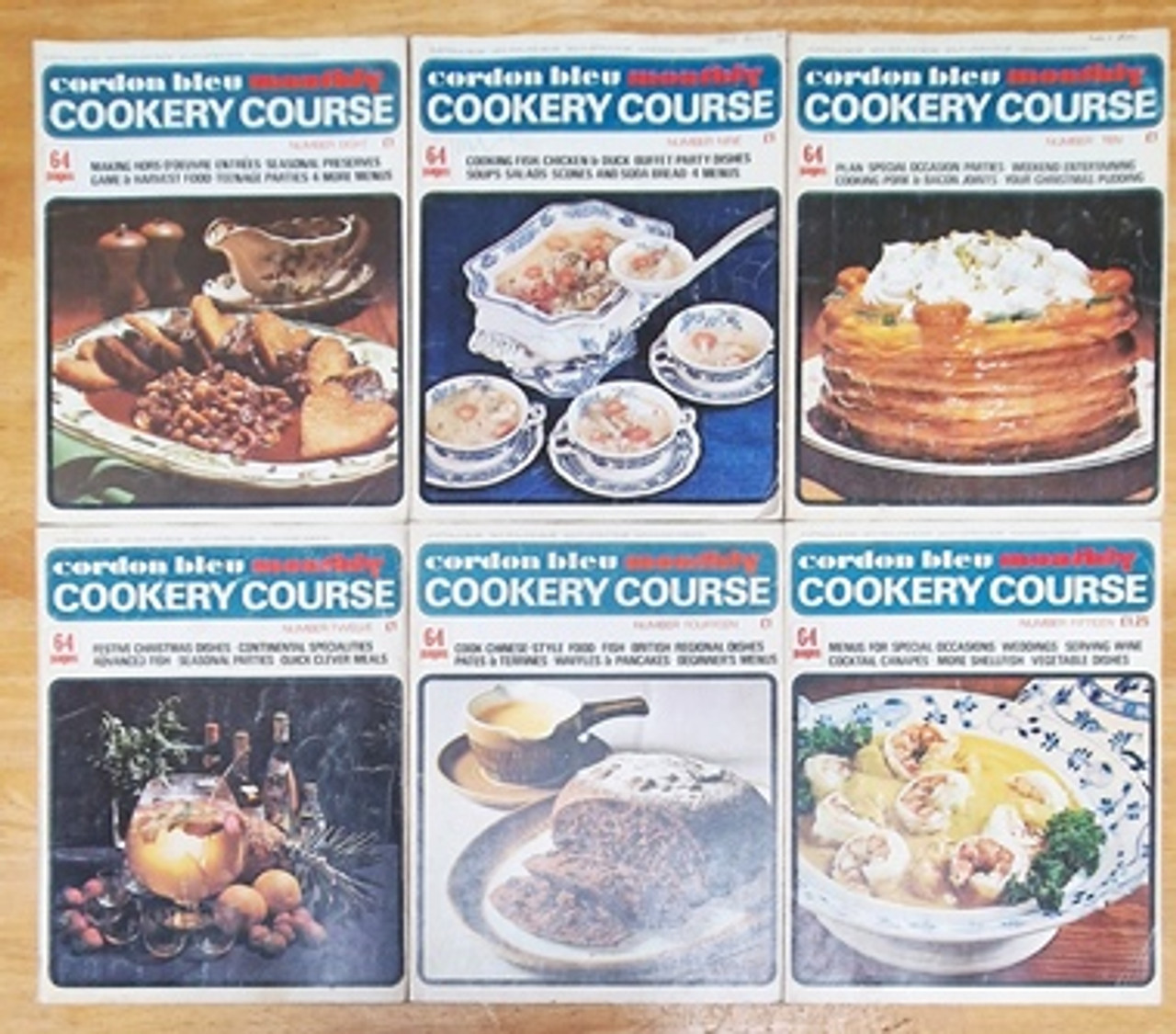 Cordon Bleu Cookery Course Circa 1979 (15 Book Collection)