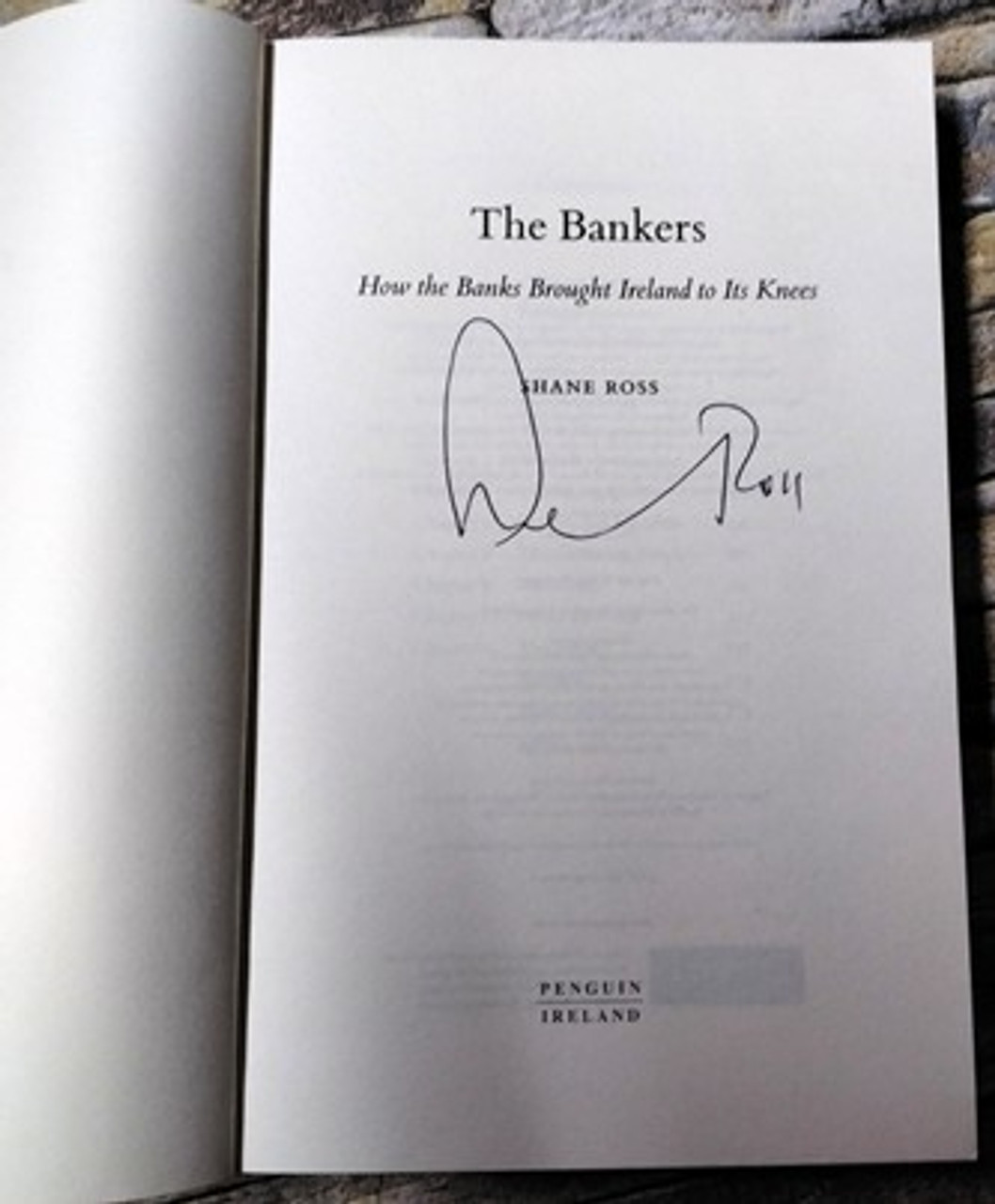 Shane Ross / The Bankers  (Signed by the Author) (Large Paperback)