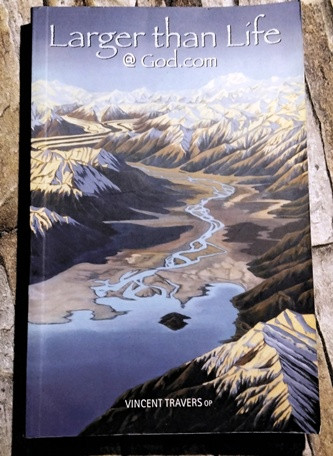 Vincent Travers / Larger than Life @ God.com. (Signed by the Author) (Paperback)