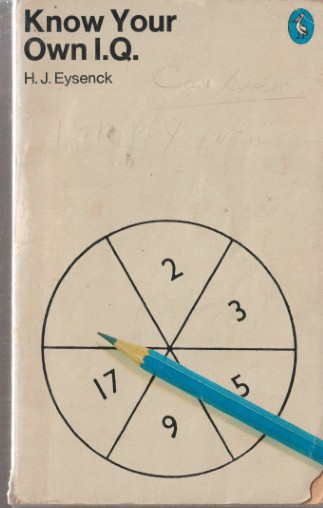 H. J. Eysenck / Know Your Own I.Q. (Vintage Paperback)