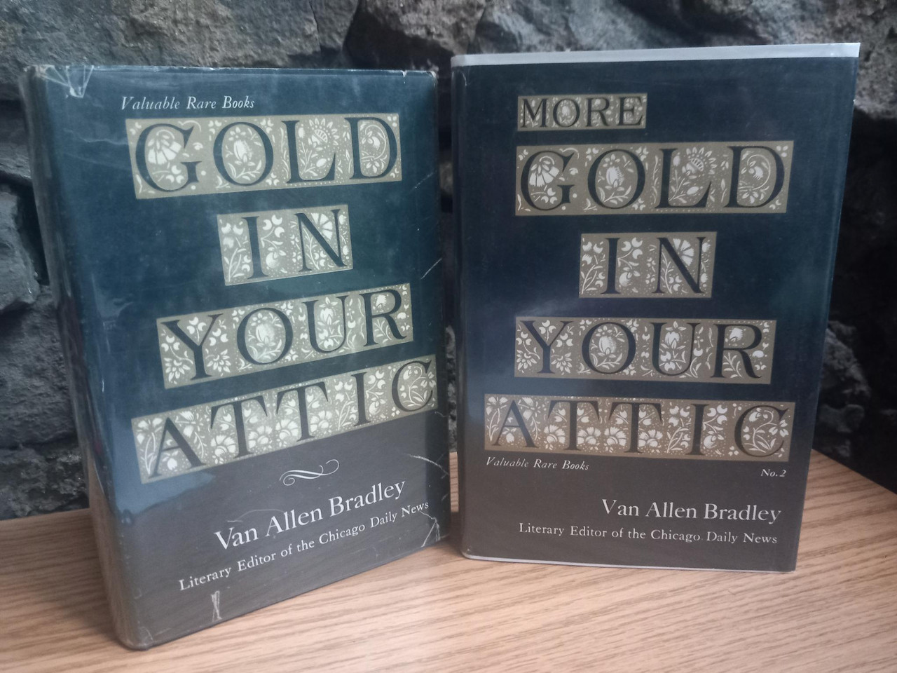 Van Allen Bradley - Gold in Your Attic ( 1958) & More Gold in Your Attic ( 1962)( 2 x Vintage HB ) USA