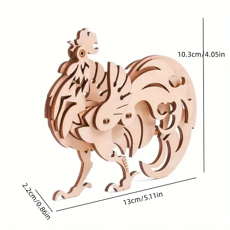 Rooster (3D Wooden Puzzle)