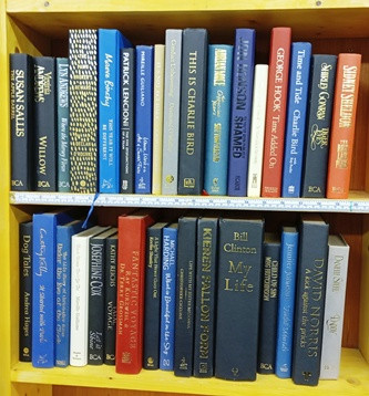 Meters of Varying Sized, Plain Covered, Hardback Books