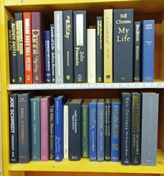 Meters of Varying Sized, Plain Covered, Hardback Books