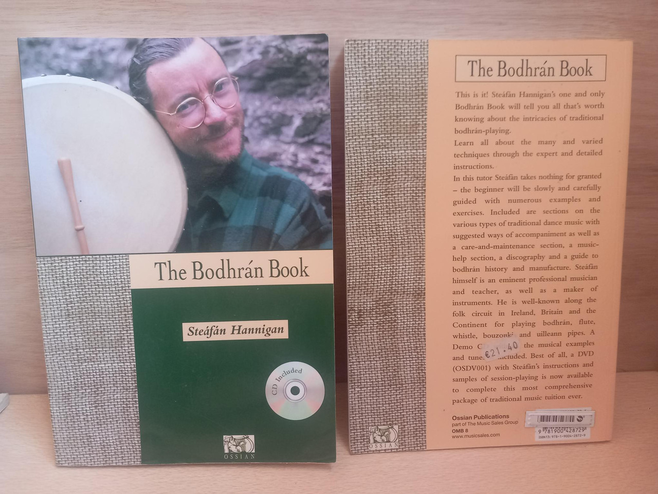 Steafán Hannigan - The Bodhrán Book - PB - 1991 ( WITH AUDIO CD)